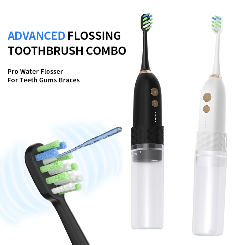 Electric toothbrush with built-in water flosser S6