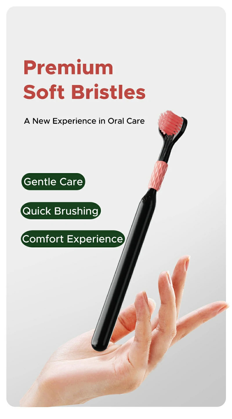 Advanced Soft Bristle Triple-Sided Toothbrush