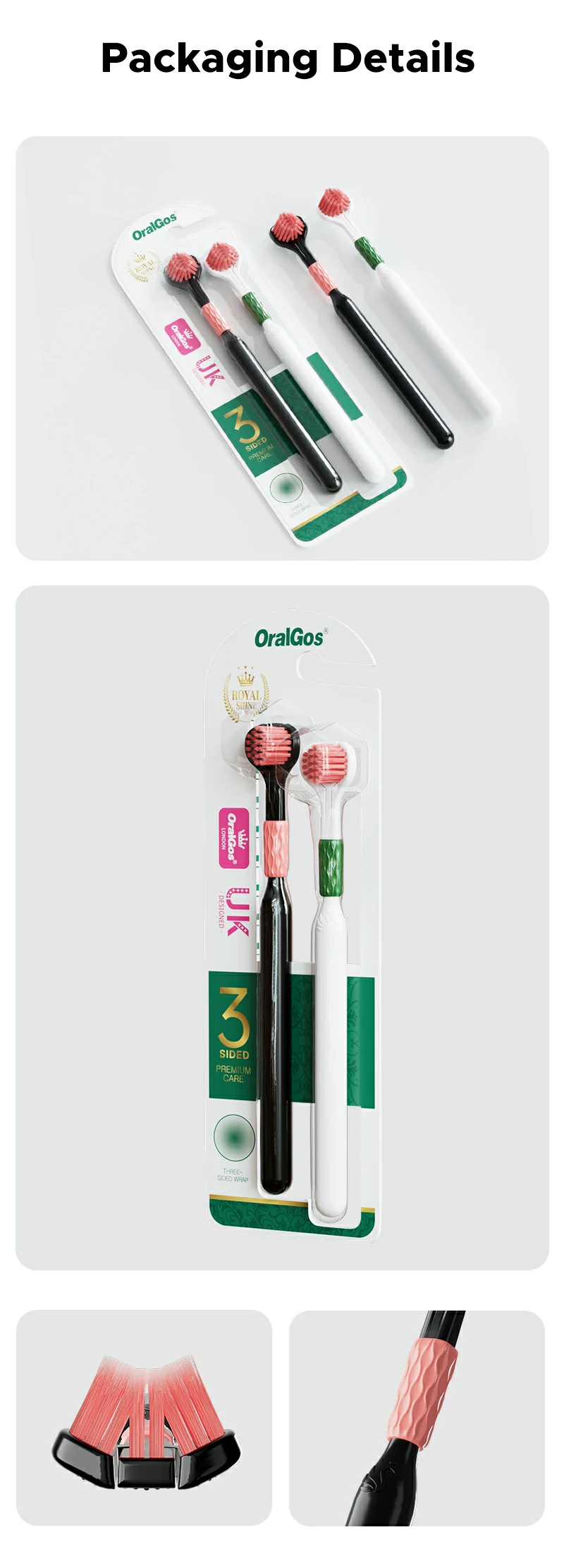 Advanced Soft Bristle Triple-Sided Toothbrush