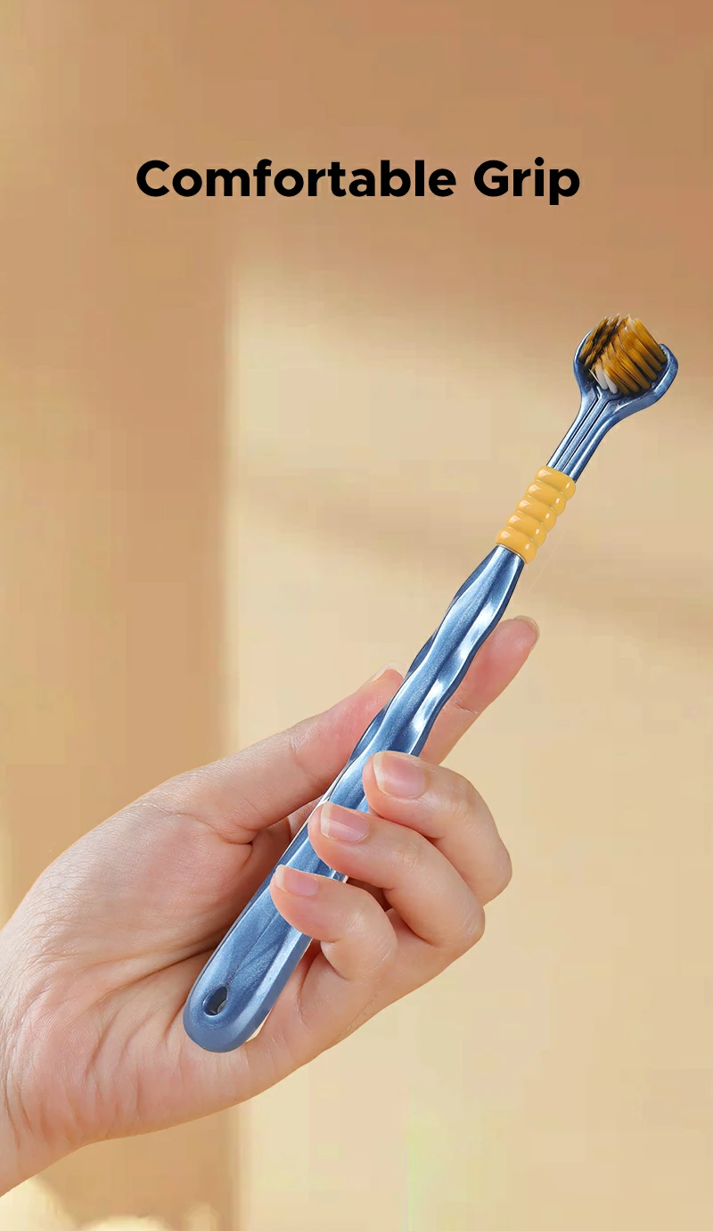 Triple-Sided Toothbrush