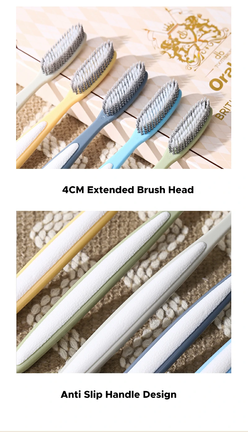 Extended Brush Head Toothbrush