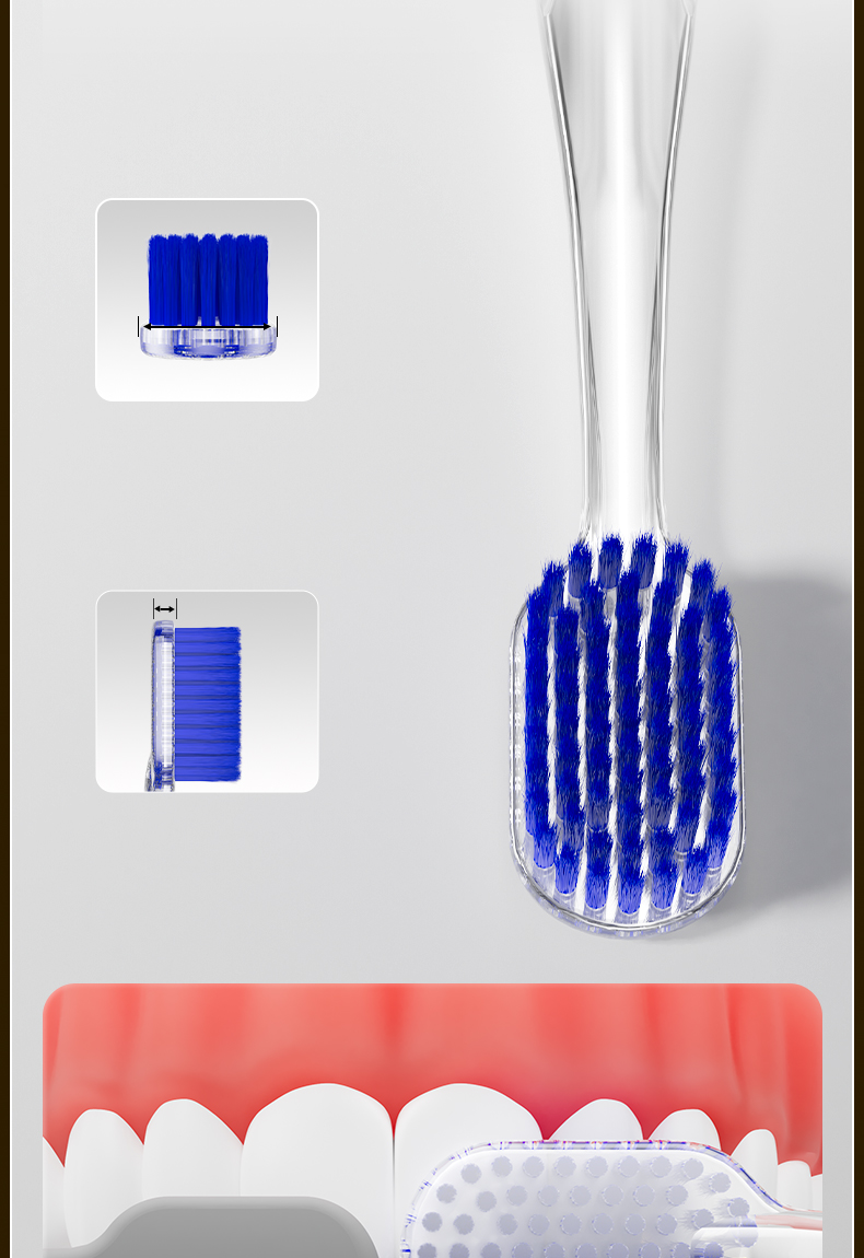 Dr. Baek KR030 Ultra-Soft Manual Toothbrush for Sensitive Gums
