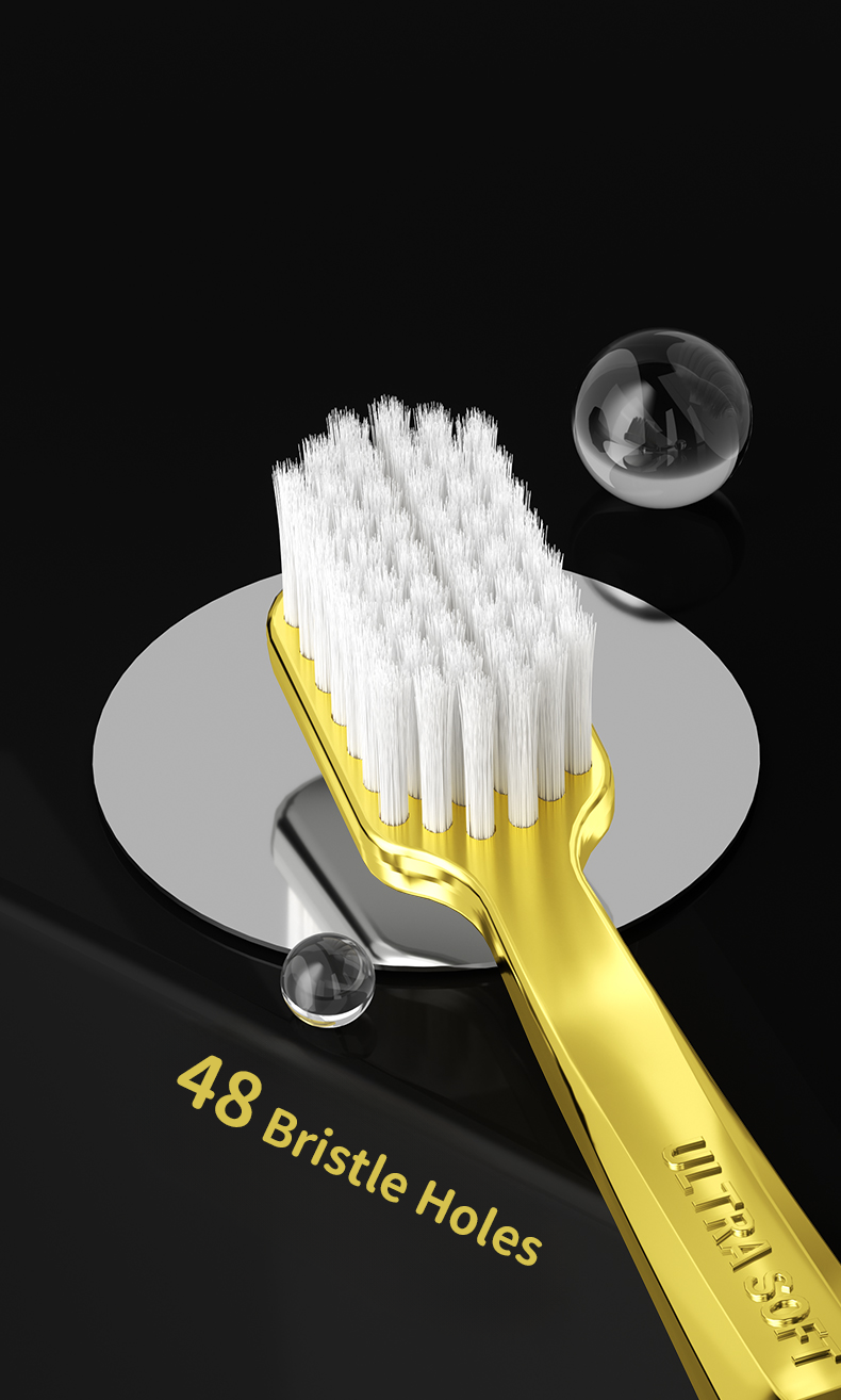OralGos DB240 Ultra Soft Toothbrush – Premium Micro Bristle Gum Care Toothbrush for Sensitive Teeth