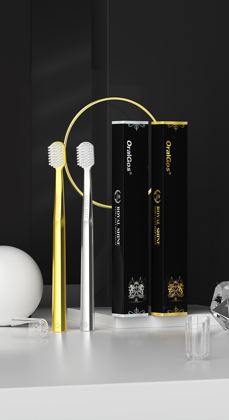 OralGos DB240 Ultra Soft Toothbrush – Premium Micro Bristle Gum Care Toothbrush for Sensitive Teeth