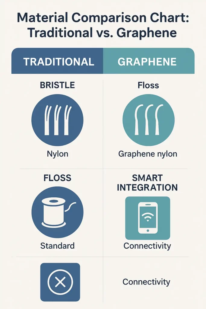 Material Comparison Chart Traditional vs. Graphene