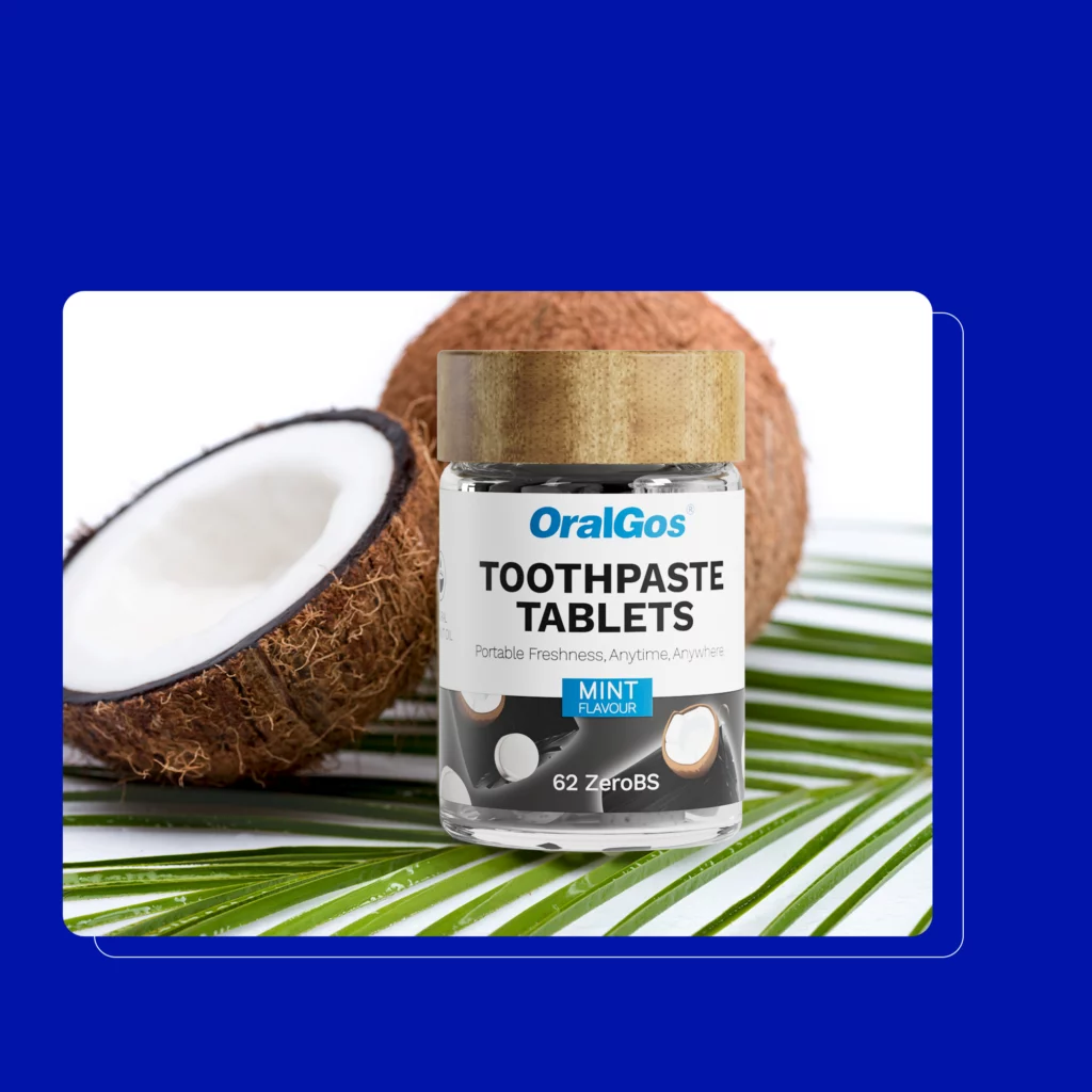 OralGos 060 Charcoal Mint Toothpaste Tablets