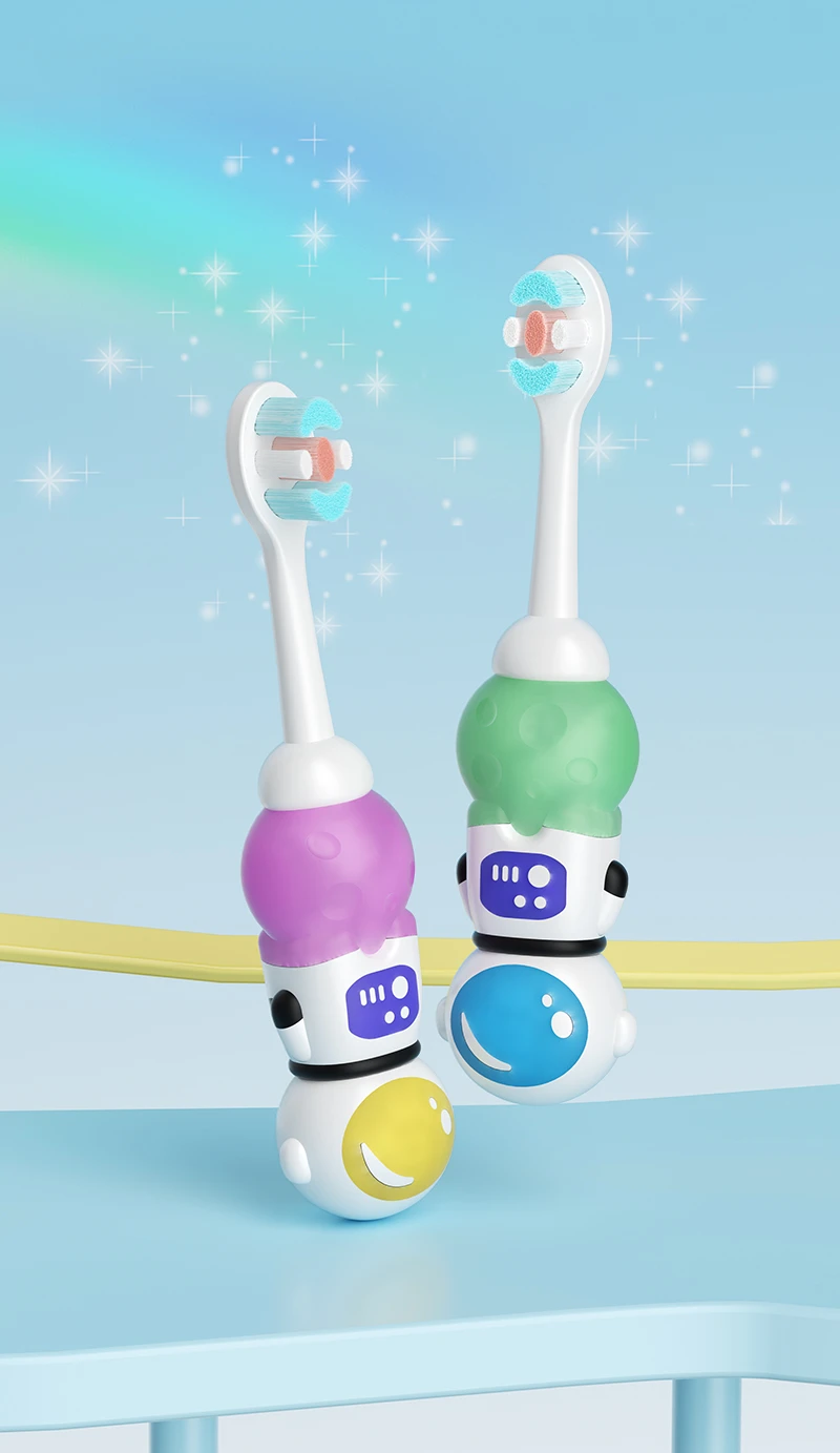 TOYAX MO001 Manual Baby Toothbrush with Astronaut Handle (Ages 0–3)