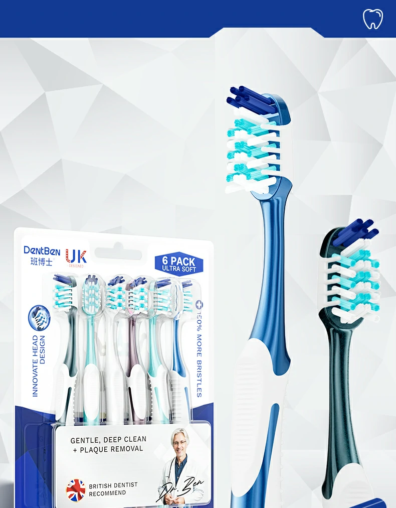 DentBen DB561 Cross-Angled Bristle Toothbrush