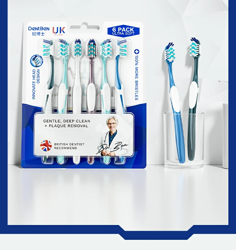 DentBen DB561 Cross-Angled Bristle Toothbrush