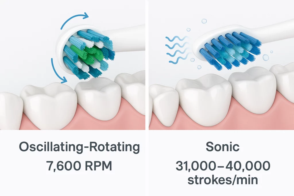 Sonic Electric Toothbrush Type Comparison
