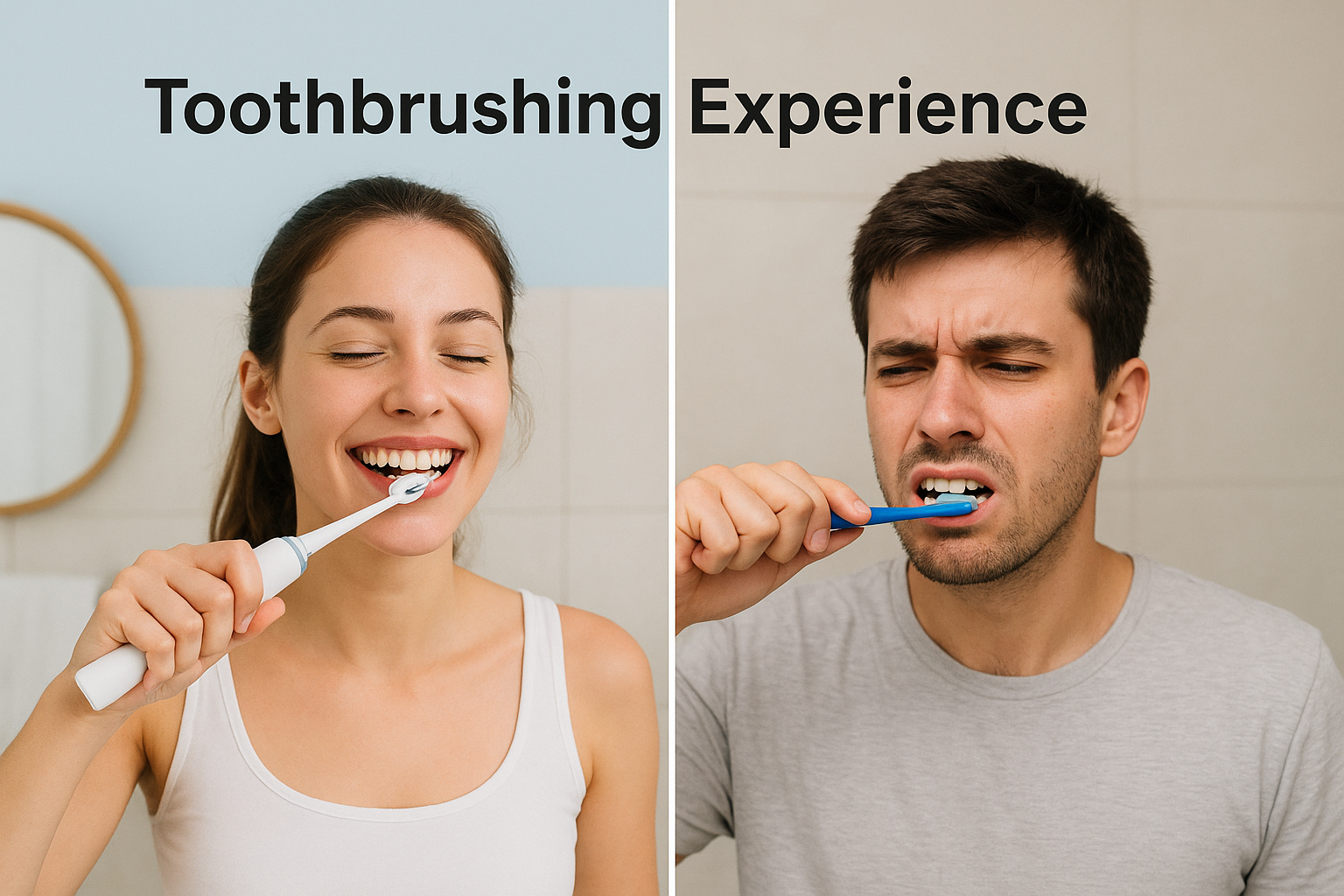 User experience with manual vs electric toothbrushes