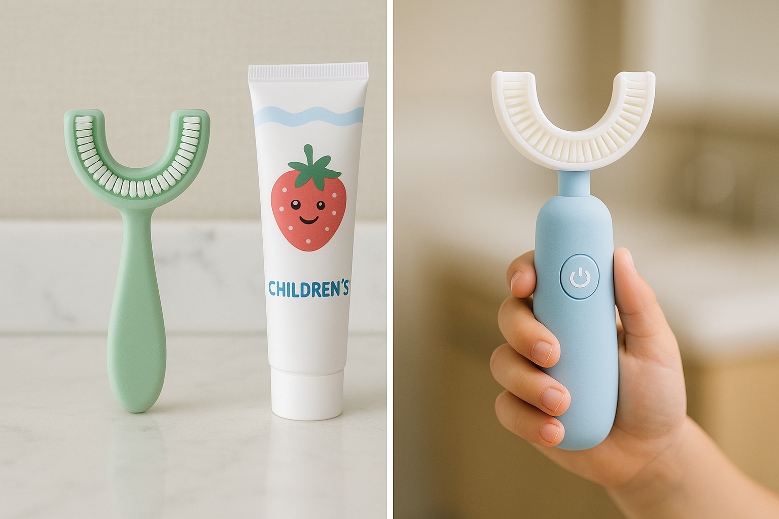 electric U shaped toothbrush vs manual