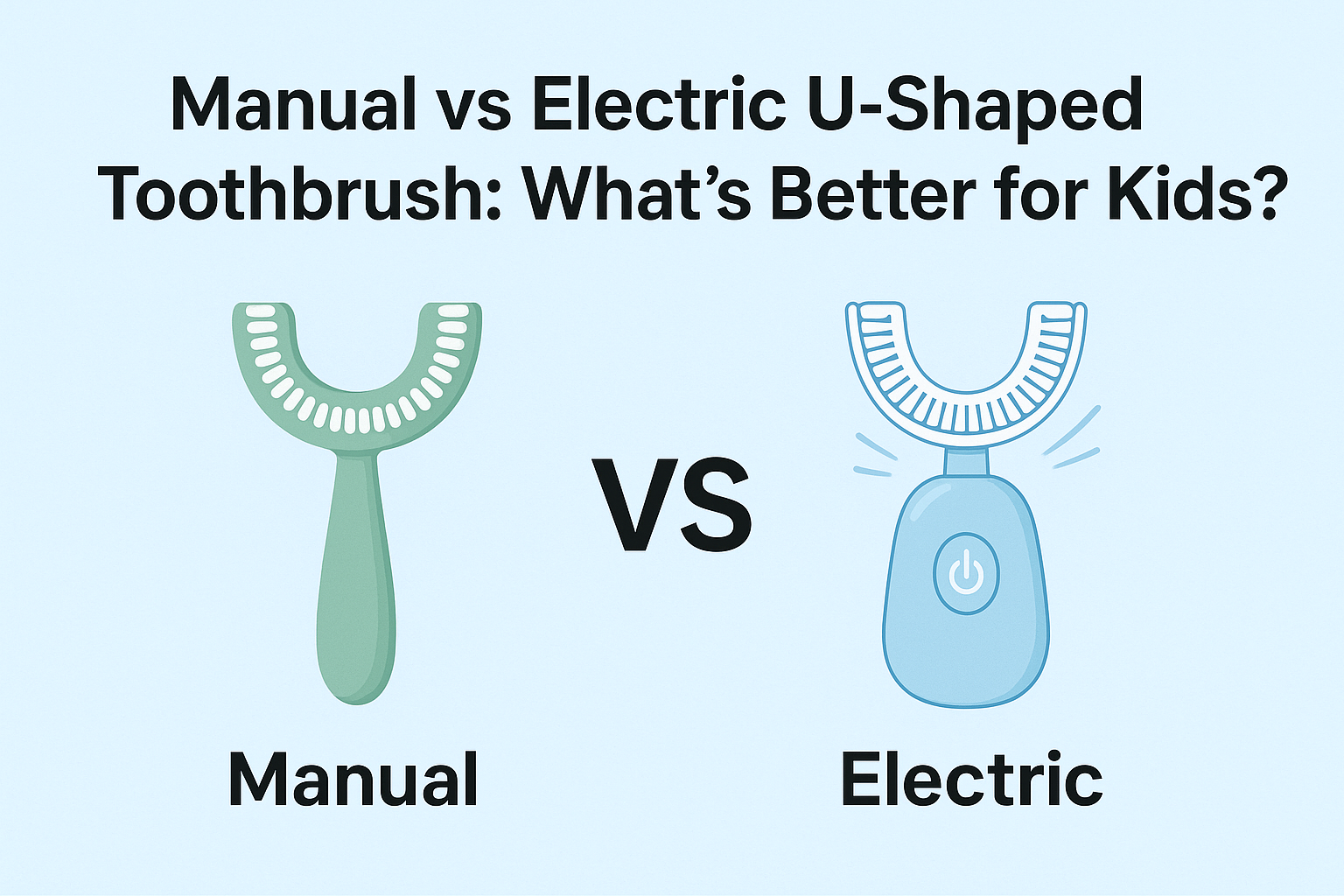 electric U shaped toothbrush vs manual