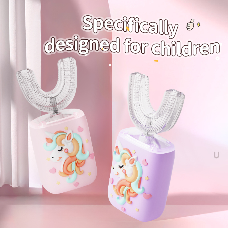 A Fun and Effective Way to Brush Teeth with our Kids’ U-Shaped Electric Toothbrush