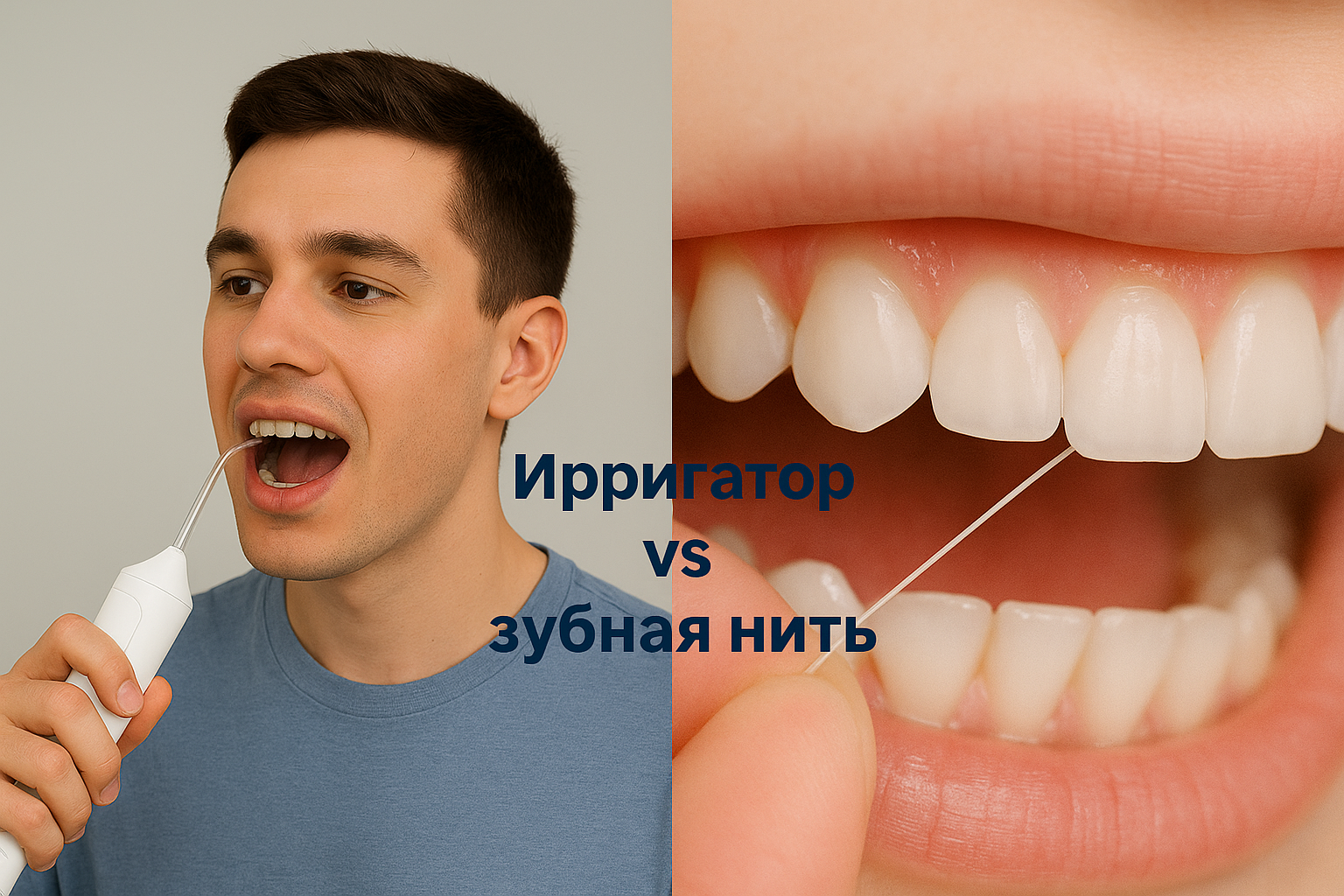 Ирригатор vs зубная нить: сравнение методов ухода за зубами