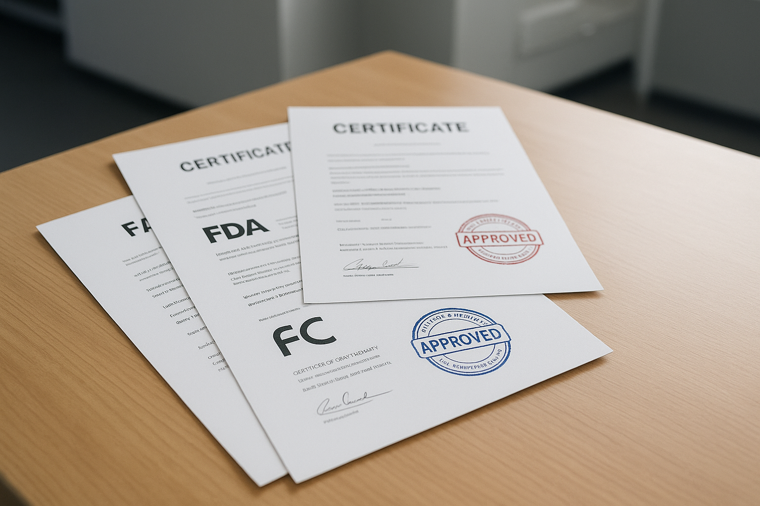 CE and FDA certifications