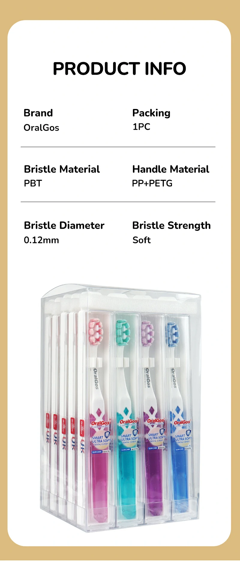 OralGos Premium Manual Toothbrush