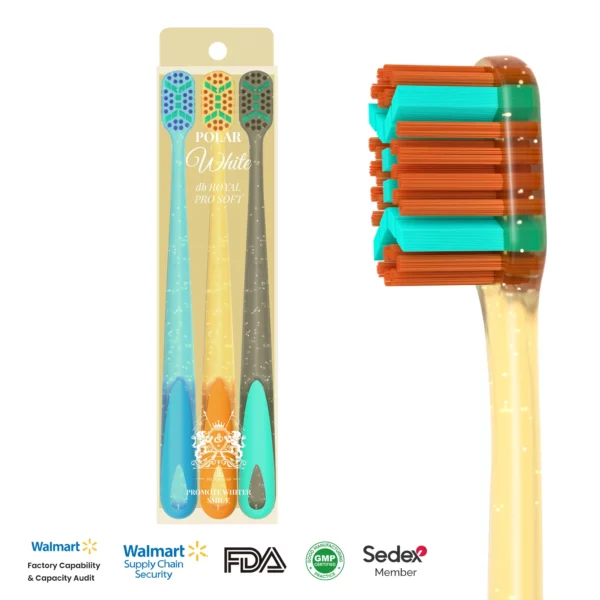 OralGos Wide Head Soft Bristle Toothbrush DB029
