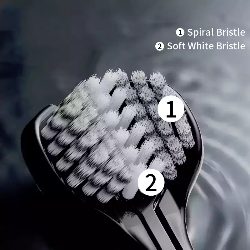 three sided toothbrush 