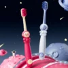 Dr.Baek KR048 Kids Toothbrush – Ultra-Soft 0.01mm Bristles, Space Astronaut Theme, 6-Pack Gift Box