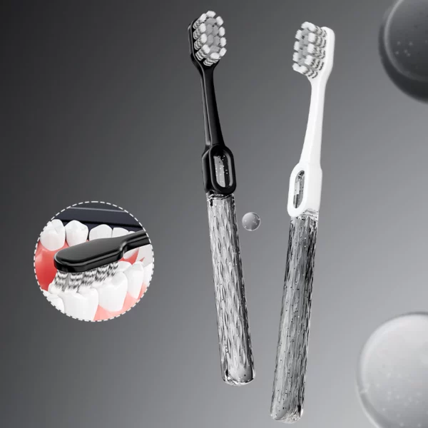 Dr. Baek 20101 Antibacterial Silver Ion Toothbrush – 0.12mm PBT Ultra-Soft Bristles for Healthy Gum Care