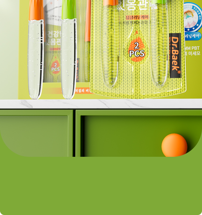 Dr. Baek 20102 Ultra‑Soft PBT Toothbrush Set