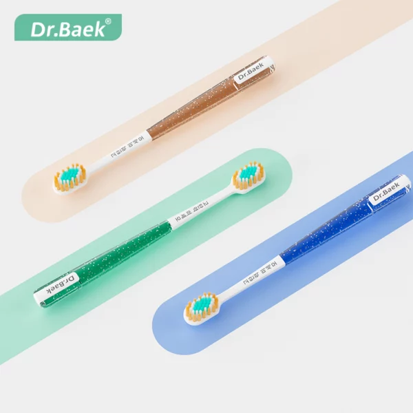 Dr.Baek High-Elasticity Micro Bristle Toothbrush Set – 3 Pack for Professional Oral Care