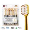 OralGos DB099 Royal Shine Ultra Soft Toothbrush – 150% More Bristles for Gentle Gum Care (6-Pack)