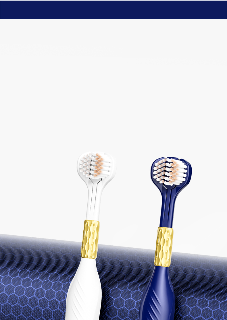 DentBen 3-Sided Toothbrush Ultra Soft Bristles – 6 Pack for Deep Clean & Plaque Removal, UK Designed