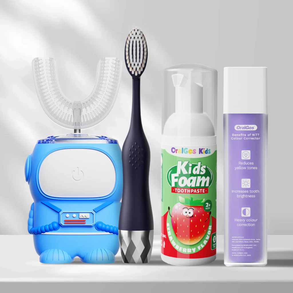 Full Oral Care Product Range Including Whitening Toothpaste, U-Shaped Electric Toothbrush, and Fluoride Mousse – OEM Manufacturer