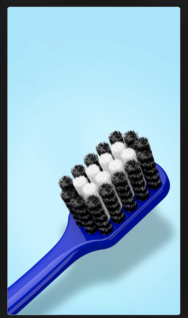 OralGos DB007 Manual Toothbrush – Ultra-Soft Dual-Color Bristles