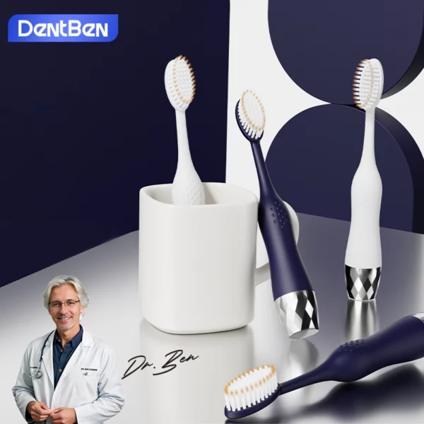 DentBen Ultra Soft Toothbrush Set – 6pcs Pack, Ergonomic Handle, FDA & GMP Certified