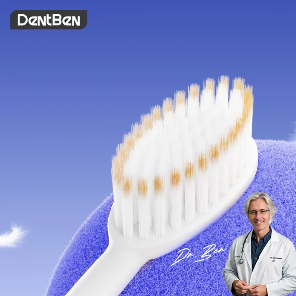 DentBen Ultra Soft Toothbrush Set – 6pcs Pack, Ergonomic Handle, FDA & GMP Certified