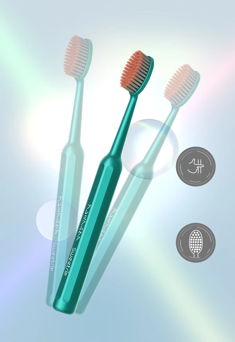 Sweetrip S293 Premium Wide-Head Toothbrush – Ultra-Fine Soft Bristles, 3-Pack