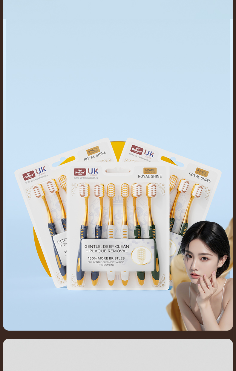 OralGos DB099 Royal Shine Ultra Soft Toothbrush