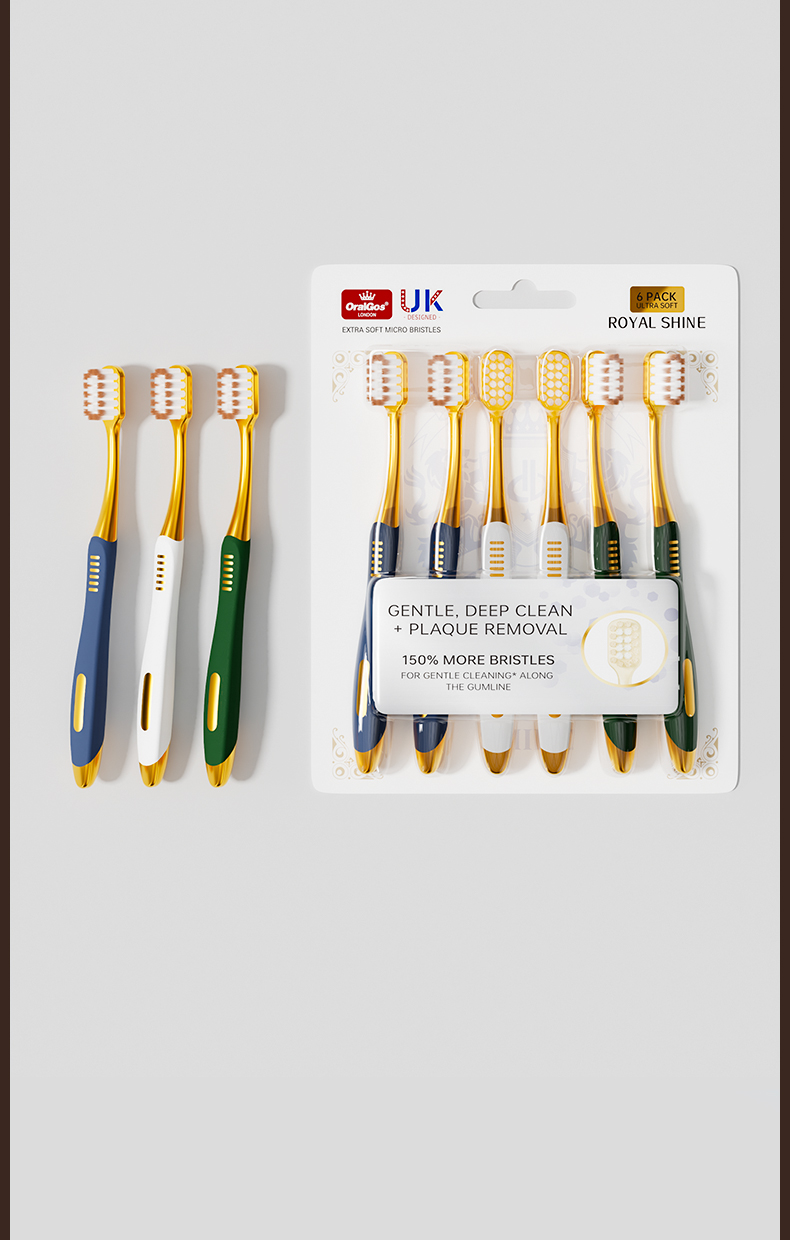 OralGos DB099 Royal Shine Ultra Soft Toothbrush