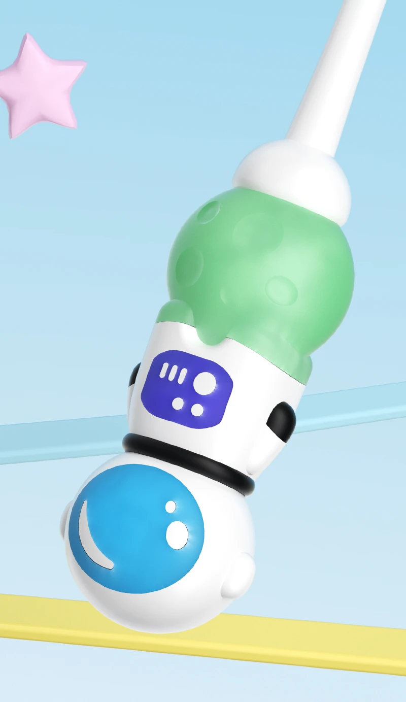 MOMODENT MO001 Manual Baby Toothbrush with Astronaut Handle (Ages 0–3)