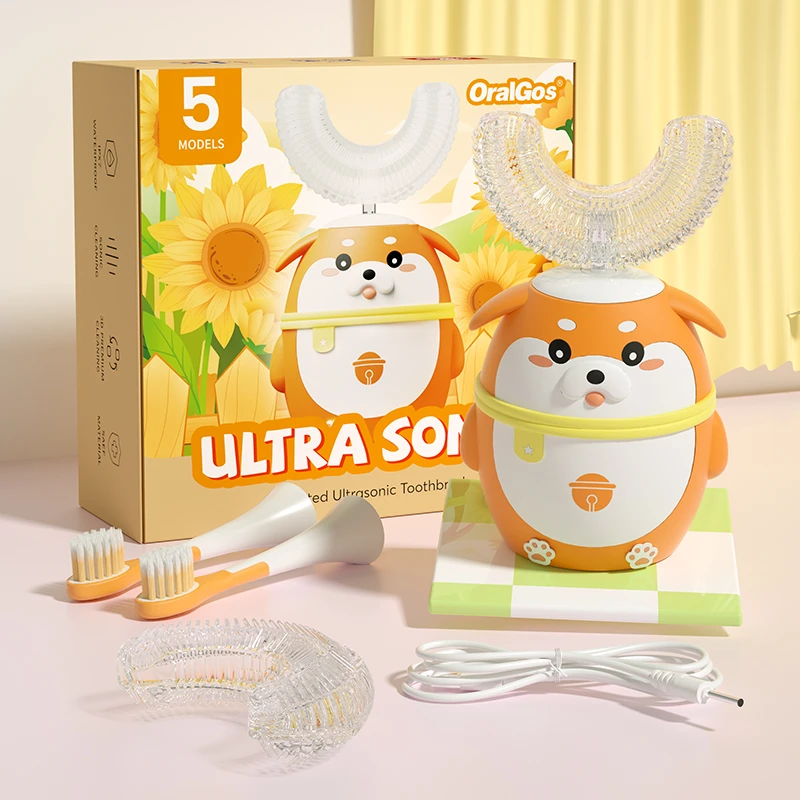 OralGos DB212 Shiba Inu-Themed Electric Toothbrush for Kids