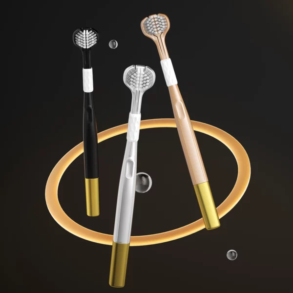 OralGos DB782 Triple-Sided Manual Toothbrush