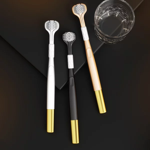 OralGos DB782 Triple-Sided Manual Toothbrush