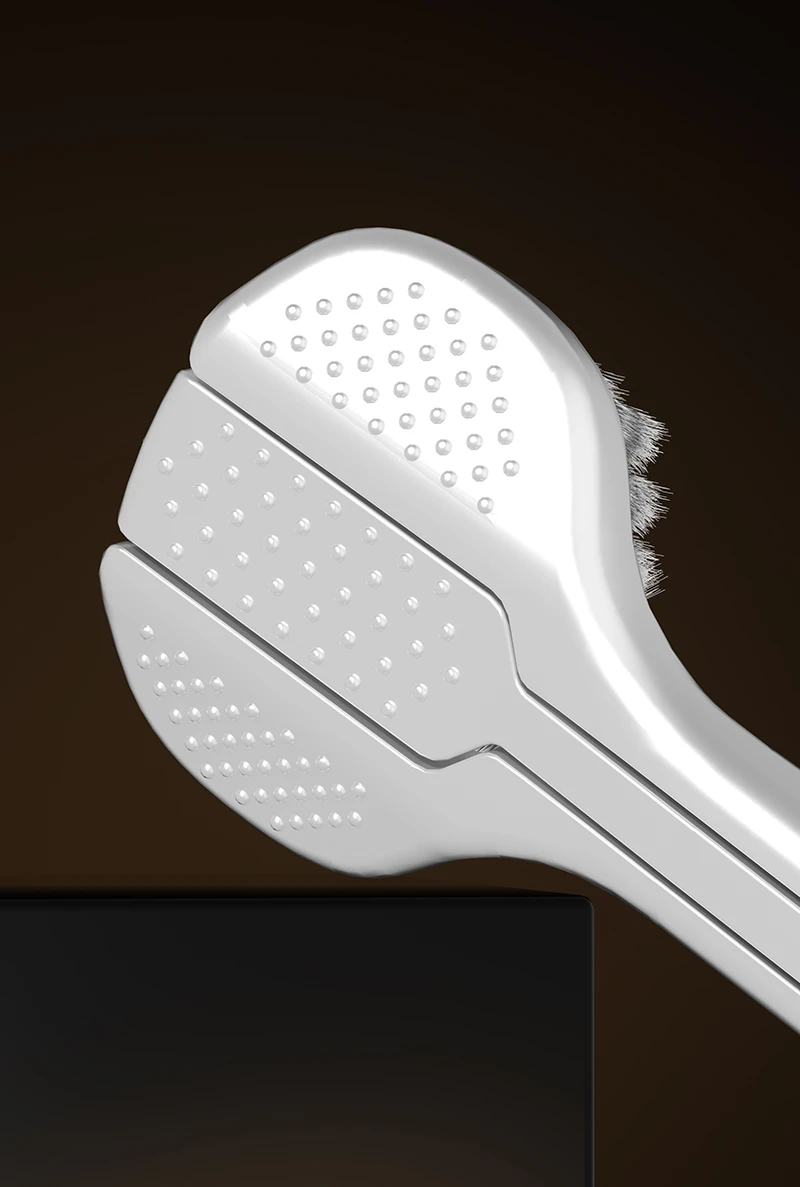 OralGos DB782 Triple-Sided Manual Toothbrush