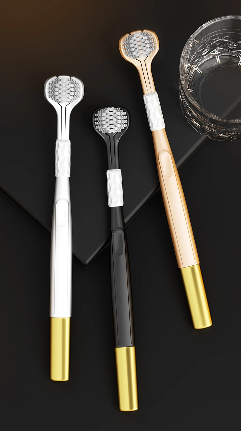 OralGos DB782 Triple-Sided Manual Toothbrush