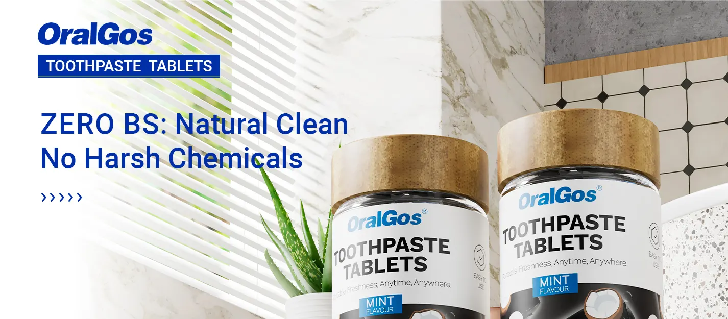 OralGos ZeroBS Toothpaste Tablets Mint Coconut Flavor
