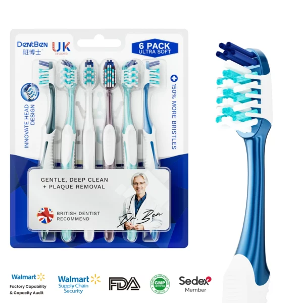 DentBen DB561 Cross-Angled Bristle Toothbrush DentBen DB561 Cross-Angled Bristle Toothbrush