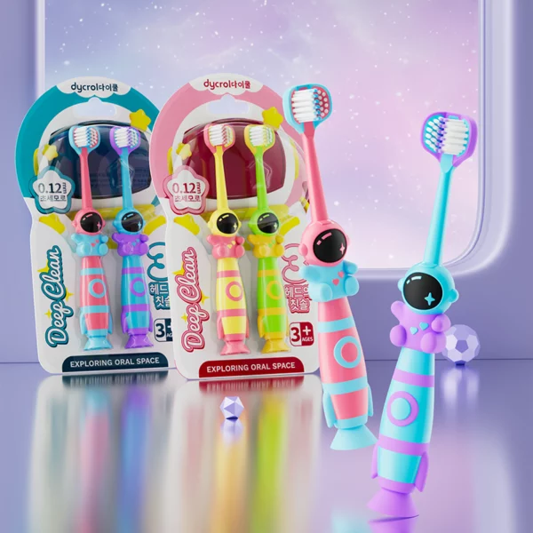 Dycrol KR626 Astronaut-Inspired 3-Sided Kids Toothbrush 10 Dycrol KR626 Astronaut-Inspired 3-Sided Kids Toothbrush (Ages 3+)
