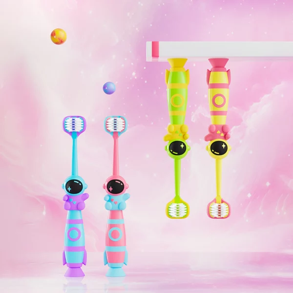 Dycrol KR626 Astronaut-Inspired 3-Sided Kids Toothbrush 8 Dycrol KR626 Astronaut-Inspired 3-Sided Kids Toothbrush