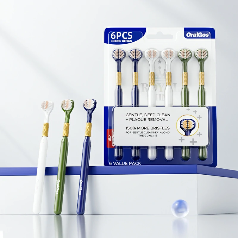3-Sided Ultra-Soft PBT Toothbrush