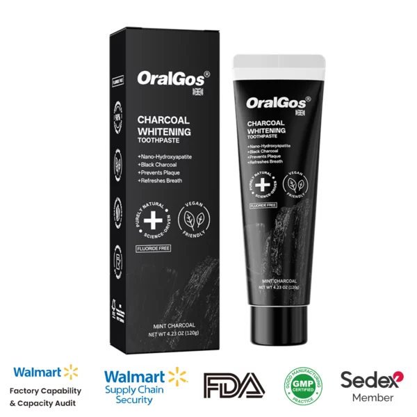 UK Fluoride‑Free Mint Bamboo Black Charcoal Toothpaste UK Fluoride‑Free Mint Bamboo Black Charcoal Toothpaste