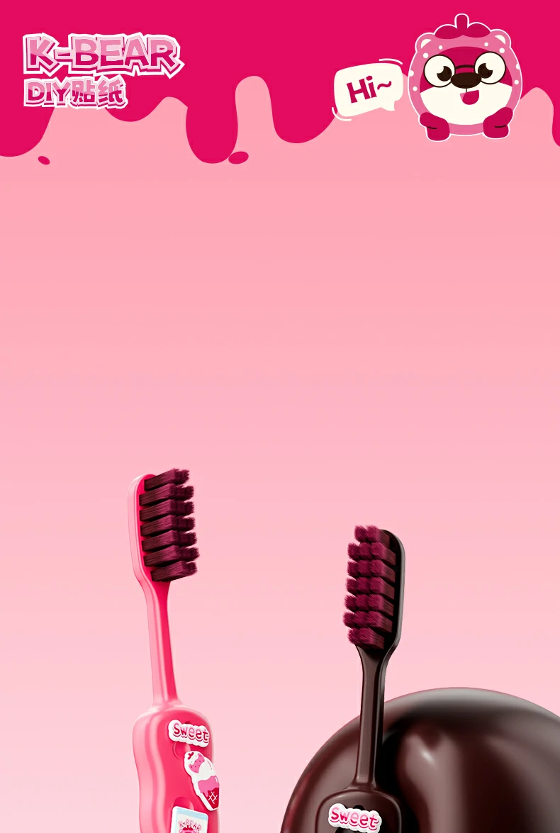 Antislip Kids Plastic Toothbrush