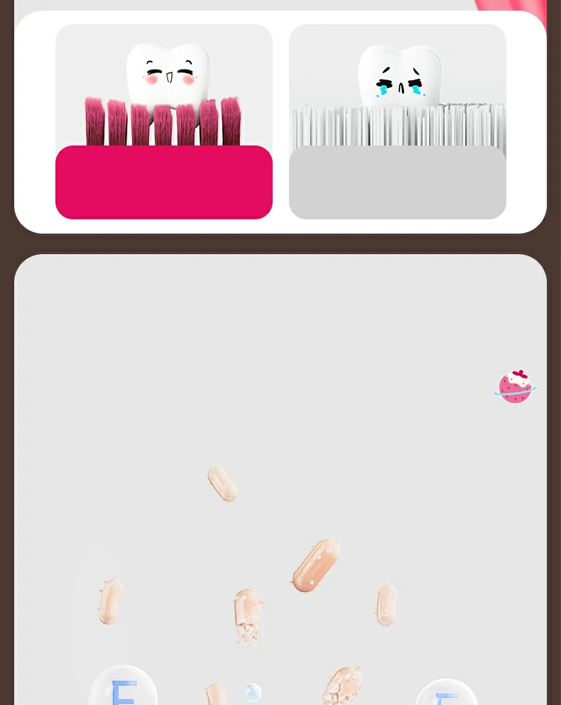 Antislip Kids Plastic Toothbrush